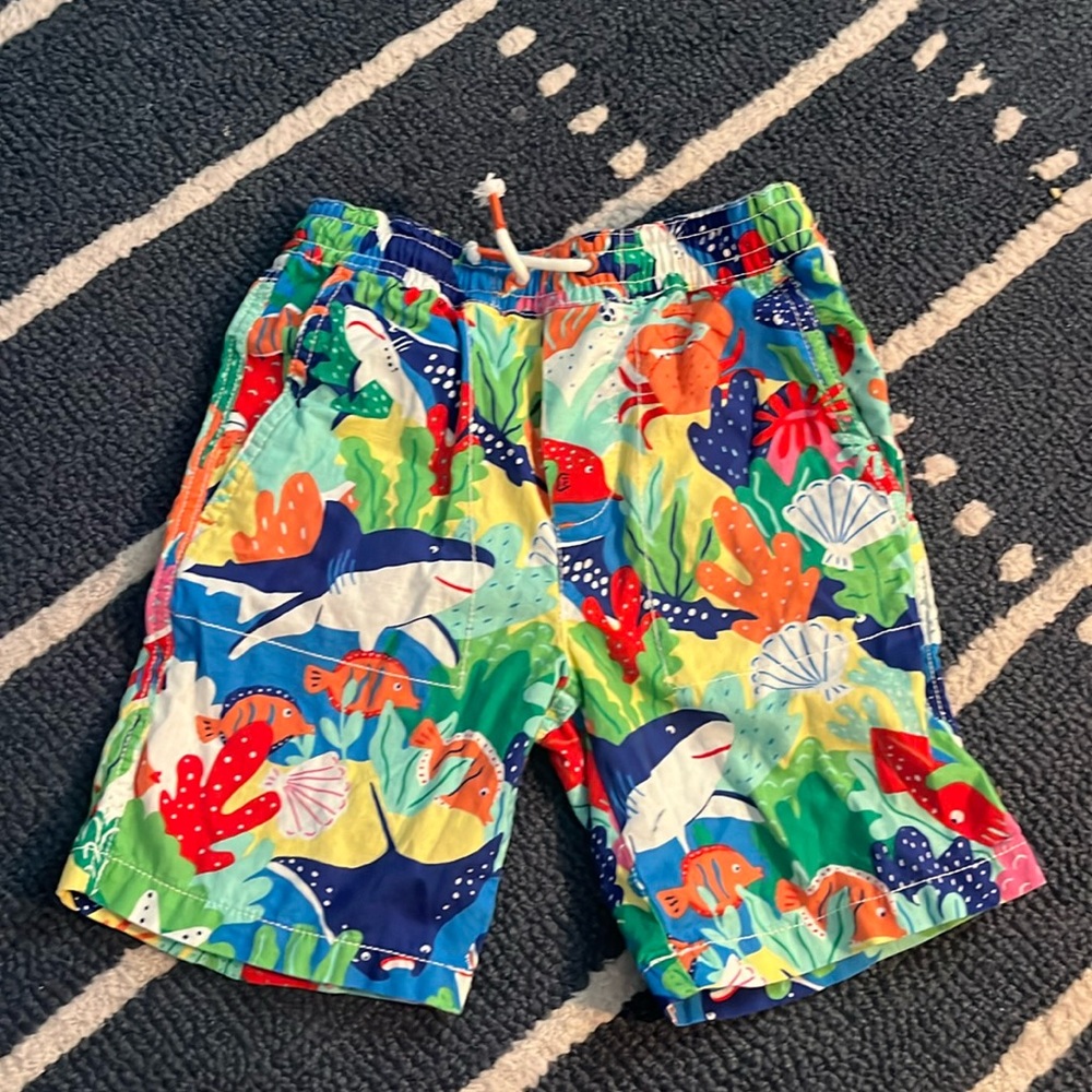 Mini Boden Under Sea shorts